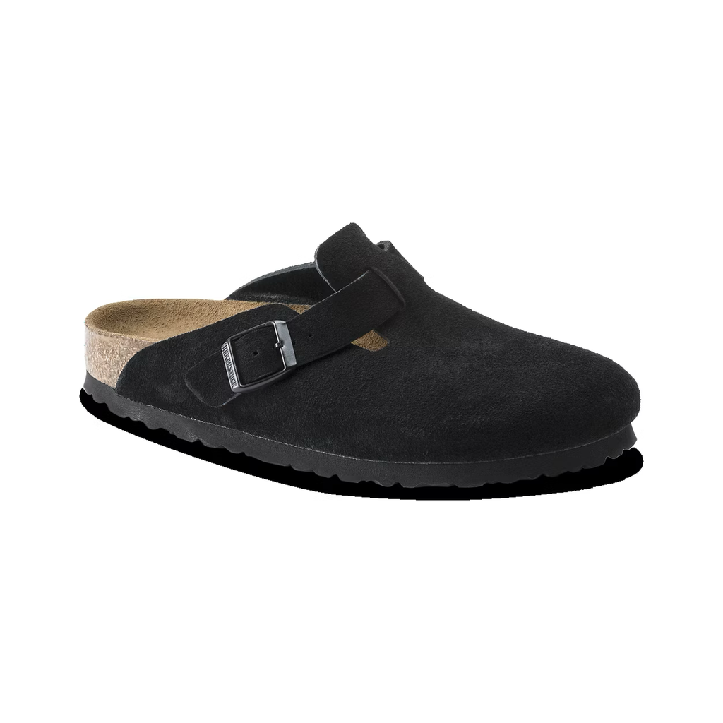 Birkenstock Boston Suede - Negro